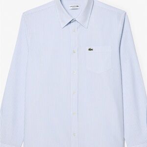 Lacoste Men's Light Blue Pinstripe Shirt